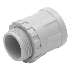 4Cabling 4C | Plain to Screw Adaptor 20mm with Lock Ring 50 Pack
