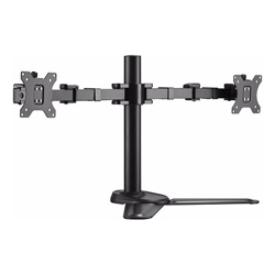 Brateck Dual Monitors Affordable Steel Articulating Monitor Stand Fit Most 17"-32" Monitors Up to 9kg per screen VESA 75x75/100x100