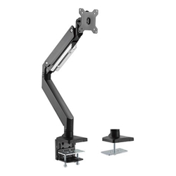 Brateck Single Monitor Heavy-Duty Gas Spring Aluminum Monitor Arm Fit Most 17"-35" Monitor Up to 10kg per screen