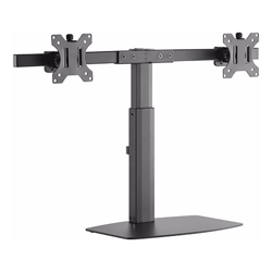 Brateck Dual Screen Pneumatic Vertical Lift Monitor Stand Fit Most 17-27 Monitors Up to 6kg per screen VESA 75x75/100x100