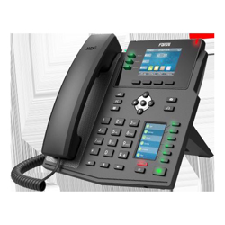 Fanvil X4U Enterprise IP Phone - 2.8" Colour Screen, 4 Lines, 30 x DSS Buttons, Dual Gigabit NIC