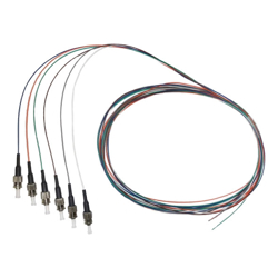 4Cabling Fibre Pigtail ST OS1/ OS2 Singlemode 2m 6 Pack Rainbow