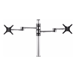 Atdec AFS-AT-DC-P Dual Swing Arms on Post Polished Silver