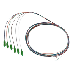 4Cabling Fibre Pigtail SC/APC OS1 / OS2 Singlemode 2m 6 pack Rainbow