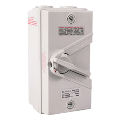 4Cabling 4C | Weatherproof Isolator Four pole 440V 20A IP66