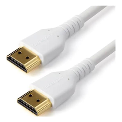 Premium High Speed HDMI kabel met Ethernet 4K 60Hz - versterkte aramidevezel - EMI bescherming - TPE kabel - 1 m (RHDMM1MPW)