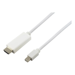 BluPeak 2M Mini DisplayPort Male to HDMI Male Cable (Lifetime Wty)