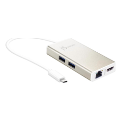 J5create JCA374 USB-C TYPE-C Multi adapter (USB-C to 2 x USB 3.0 Gigabit Ethernet port HDMI) 