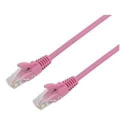 BluPeak 2m Cat6 UTP LAN Cable Pink-Sold by carton QTY 20 units