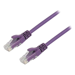 BluPeak 1m Cat6 UTP LAN Cable - Purple-Sold by carton QTY 20 units