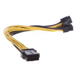 CPU 12v 4-pin to 8-pin (4-pin x2) Adapter