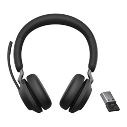 Jabra WIRELESS EVOLVE2 65 MS Stereo BLUETOOTH HEADSET + USB-A +LINK 380A BT DONGLE