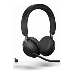 Jabra WIRELESS EVOLVE2 65 UC Stereo BLUETOOTH HEADSET + USB-C +LINK 380C BT DONGLE