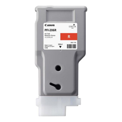 Canon PFI-206R LUCIA EX Red Ink for IPF6400, 6450 - 300ML
