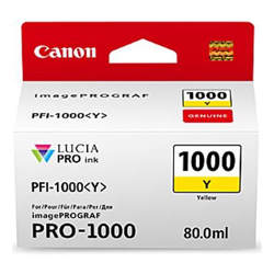 Canon PFI1000 Yellow Ink Cartridge