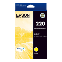 Epson 220 STD CAP DURABrite Ultra Yellow Ink WF-2630 WF-2650 WF-2660
