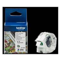 Brother CZ-1002 Full Colour continuous label roll, 12mm wide to Suit VC-500W