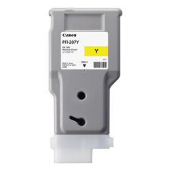 Canon PFI-207Y Yellow Ink 300ML