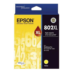 Epson 802XL Yellow Ink DURABrite - WF-4720, WF-4740, WF-4745