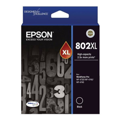 Epson 802XL Black Ink DURABrite - WF-4720, WF-4740, WF-4745