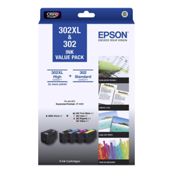 Epson 302 5 HY Ink Value Pack