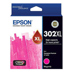 Epson 302 Magenta Ink Claria Premium for Expression Premium XP-6000