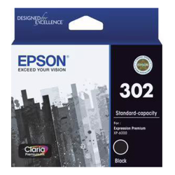 Epson 302 Pigment Black Ink Claria Premium for Expression Premium XP-6000