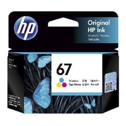 HP 67 TRI-COLOUR INK Cartridge 100 PAGES