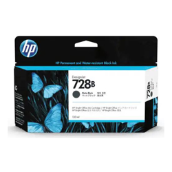 HP 728B 130ml Matte Black Ink Cartridge
