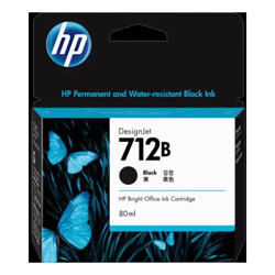 HP 712B 80ml Black Ink Cartridge