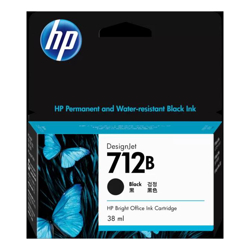 HP 712B 38ml Black Ink Cartridge