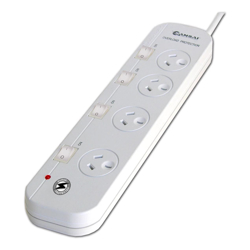 PB4SURG-SW 4-Way Power Board with Individual Switches, Surge Protection and Extra Wide Plug Spacing