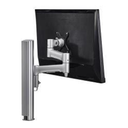 Atdec AWM Single Monitor arm solution - 460mm articulating arm - 400mm Post - Grommet Clamp - Black