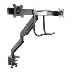 StarTech Desk Mount Dual Monitor Arm Synced Height Adjustment For 17# to 32# VESA Monitors 2x USB 3.0 (ARMSLIMDUAL2USB3)