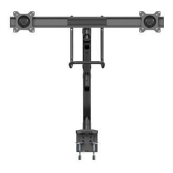 StarTech Dual Monitor Arm Mount Synced Height Adjustment Desk Clamp for 17in to 32in VESA Monitors Easy Grip Handle (ARMSLMBARDUO)