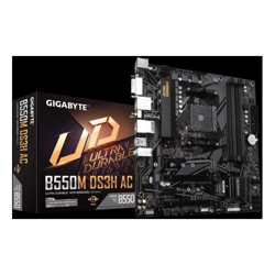 Gigabyte GA-B550M-DS3H-AC AMD Ryzen AM4 Micro ATX Motherboard 4xDDR4 