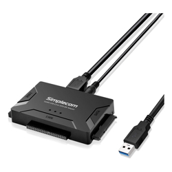 Simplecom SA492 USB 3.0 to 2.5" 3.5" 5.25" SATA IDE Adapter with Power Supply
