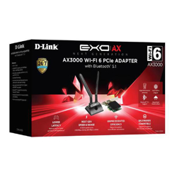 D-Link AX3000 Wi-Fi 6 PCIe Adapter with Bluetooth 5.1