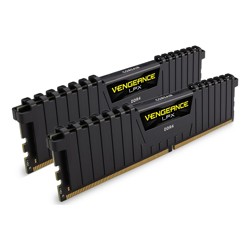 Corsair Vengeance LPX DDR4 3200MHz 32GB 2 x 288 DIMM Unbuffered 16-20-20-38 Black Heat spreader 1.35V XMP 2.0