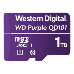 Western Digital WD Purple 1TB MicroSDXC Card 24/7 -25C to 85C Weather  Humidity Resistant for Surveillance IP Cameras mDVRs NVR Dash Cams Drones