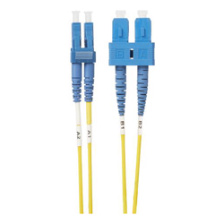 4Cabling 1.5m LC-SC OS1 / OS2 Singlemode Fibre Optic Cable : Yellow