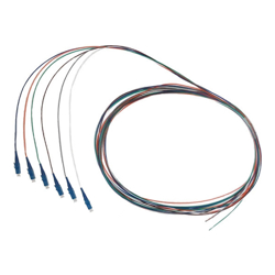 4Cabling 2m Fibre Pigtail LC OS1 / OS2 Singlemode | 12 Pack Rainbow