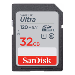 SanDisk 32GB Ultra SDHC SDXC UHS-I Memory Card 120MB/s Full HD Class 10 Speed Shock Proof Temperature Proof Water Proof X-ray Proof Digital Camera