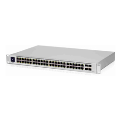 Ubiquiti UniFi 48 port Managed Gigabit Layer2  Layer3 switch - 48x Gigabit Ethernet Ports w/ 32x 802.3at POE+, 4x SFP Port Touch Display 210W