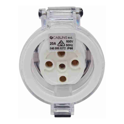 4C | Industrial Extension Socket 500V 5Pin 20Amp