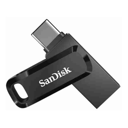 SanDisk Ultra Dual Drive Go USB Type-C Flash Drive USB Type C Black USB3.1-Type C reversible connector Swivel Design Type-C enabl