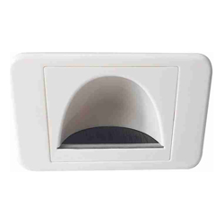 4Cabling Bullnose Reverse Wall Plate: White