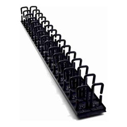 4Cabling 2RU Vertical Cable Management Rail. 30 Rings. Pack of 2