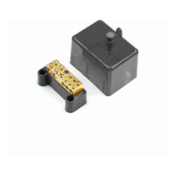4Cabling 4C | Neutral Link 100A 500V 5 Hole Black