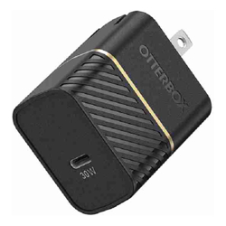 OtterBox OB 1PRT WALL CHGR TYP I 30W USB-C PD GAN Black SHIMMER